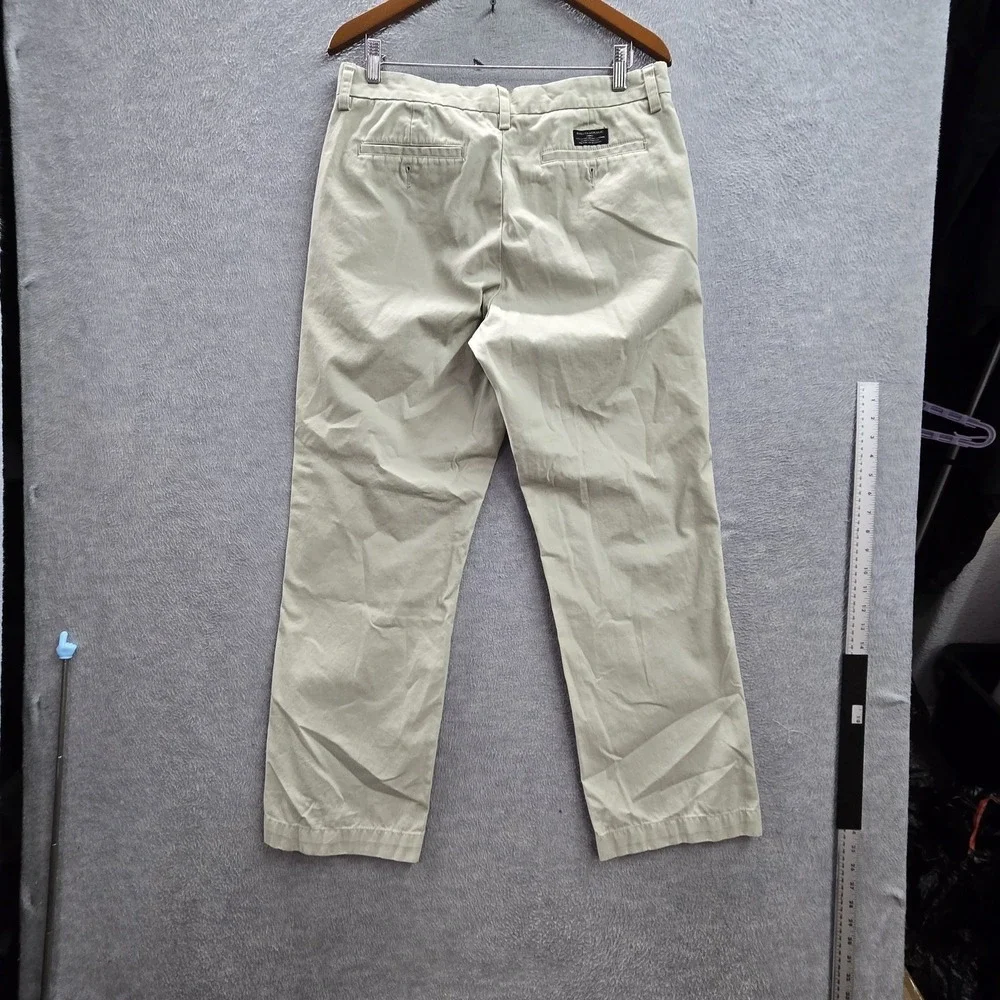 Banana Republic Men Pants 34X30 Beige‎ Chino Twill Dawson Button 28.5